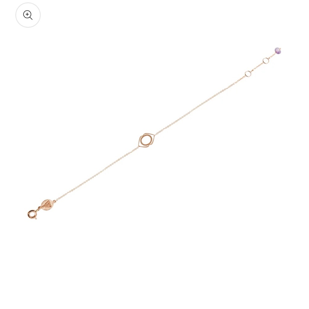 TinyOm Chakra Collection Bracelet or Anklet- Ajna/Serenity - Rose Gold